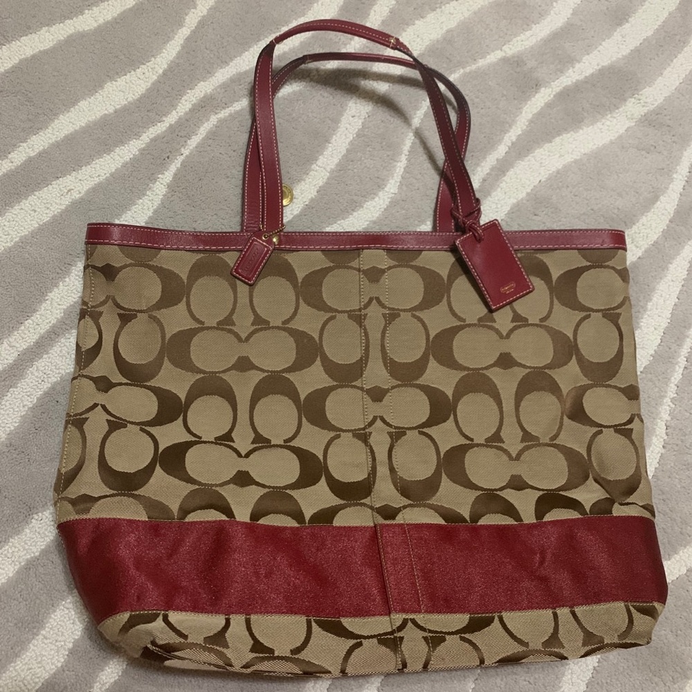 Coach tote bag large